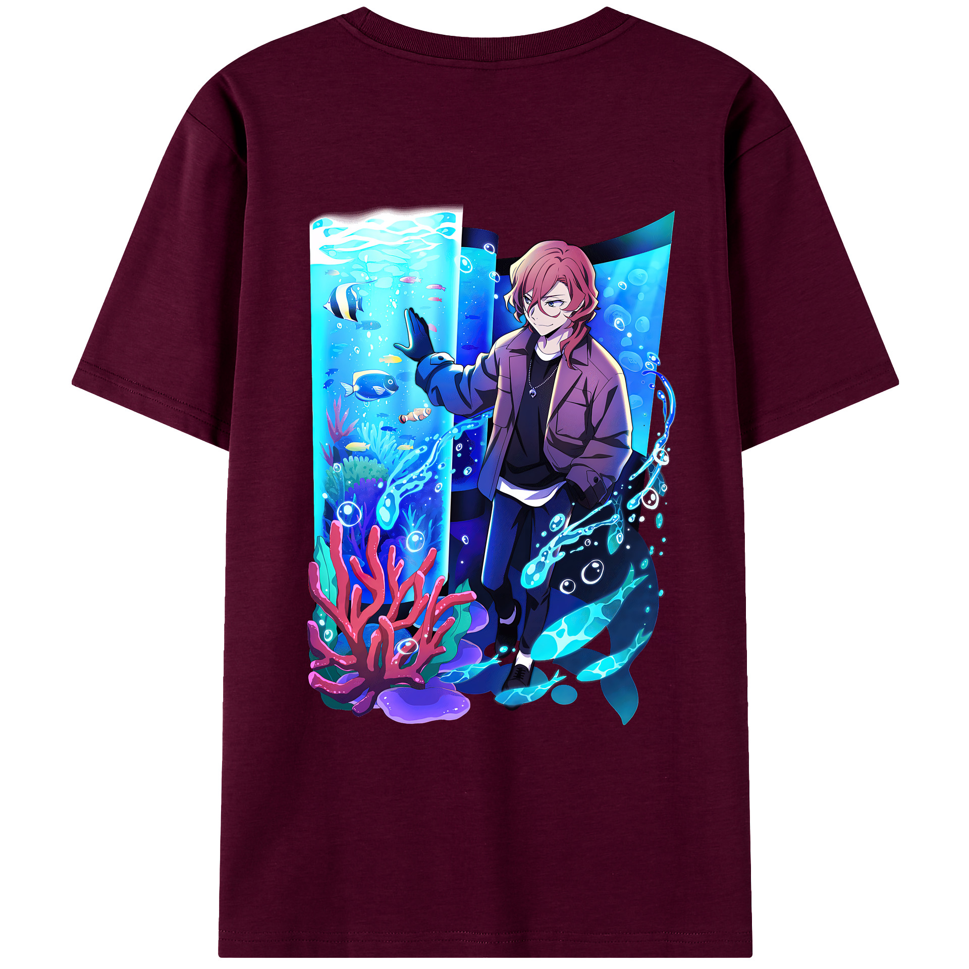 （画像用） 文豪ストレイドッグス Bungo Stray Dogs レディース半袖Tシャツ(バックプリント)